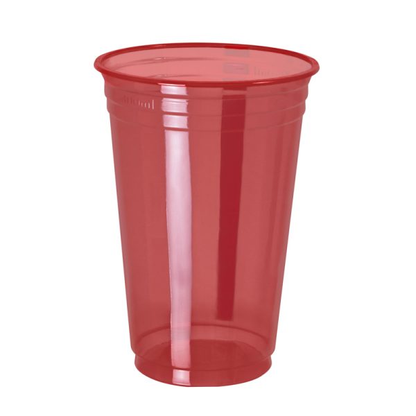 Copo Plástico Copobras Balada 300ml PPT-330 Vermelho (Pacote com 25 unidades)