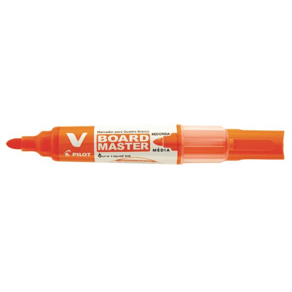 Marcador para Quadro Branco V-Board Laranja Recarregável Pilot - Imagem 2