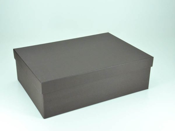 Caixa de Papel Rígida Retangular Marrom 35 x 25 x 11 cm
