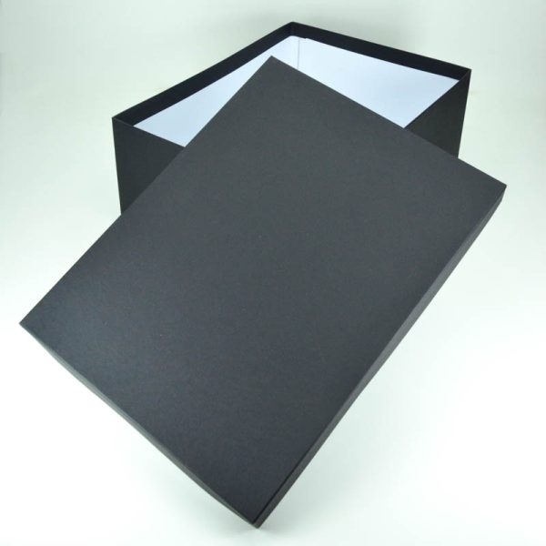 Caixa de Papel Rígida Retangular Preta 42 x 32 x 17 cm - Imagem 2