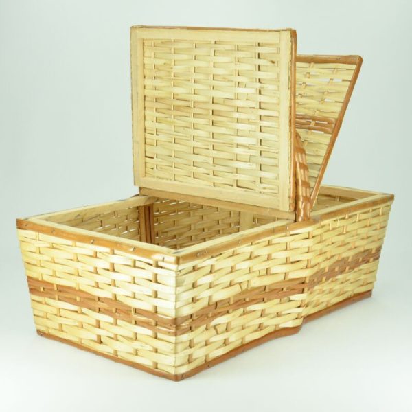 Cesta Piquenique de Vime 50 x 29 x 18 cm - Imagem 2